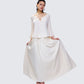 Moira Ivory Trumpet Sleeve Top