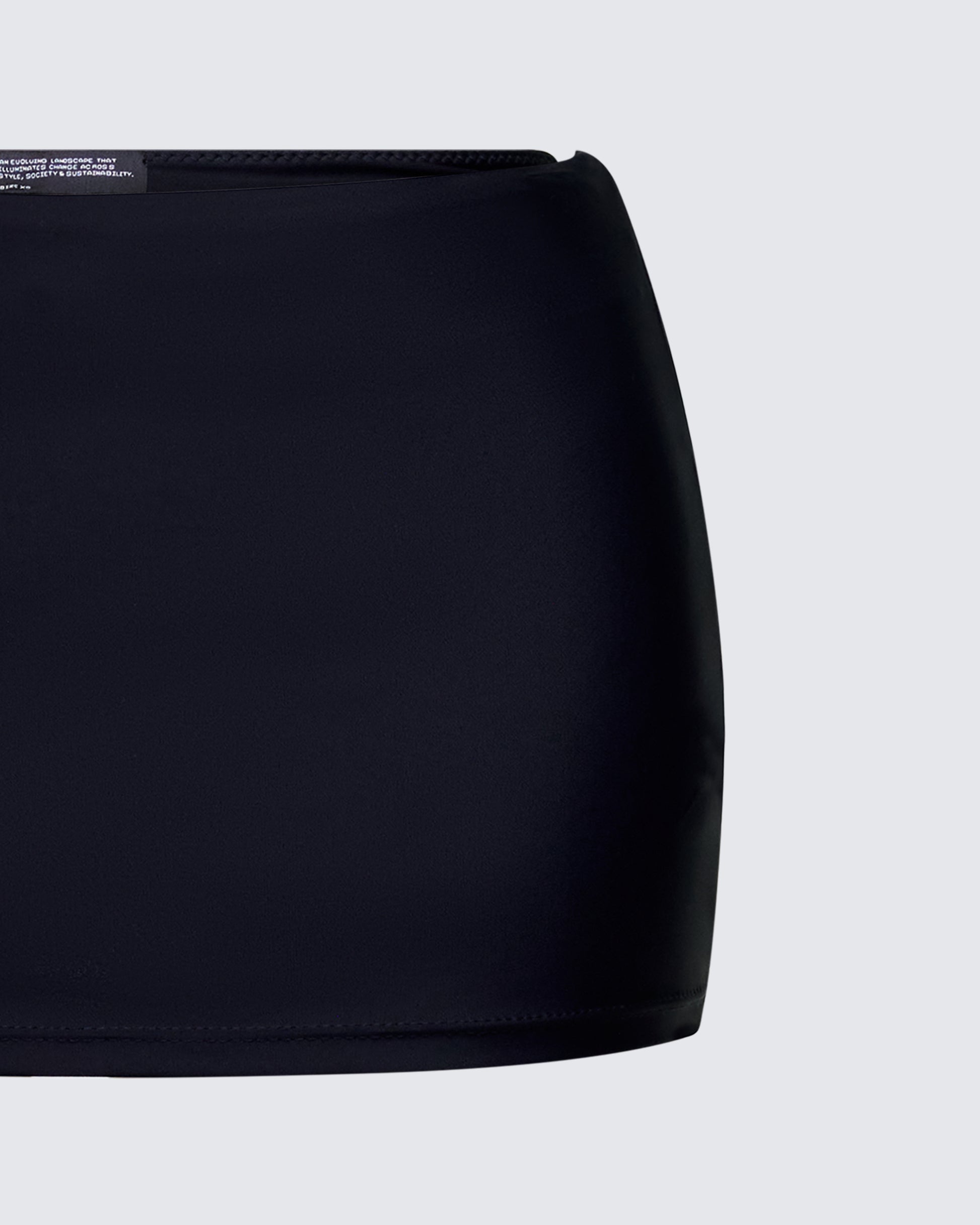 Black Mini Skirt - Bodycon Swim Cover Up FINESSE Black Mini Skirt - Bodycon Swim Cover Up FINESSE