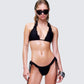 Monroe Black Ruffle Bikini Top