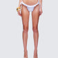 Monroe White Ruffle Bikini Bottom