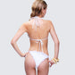Monroe White Ruffle Bikini Top