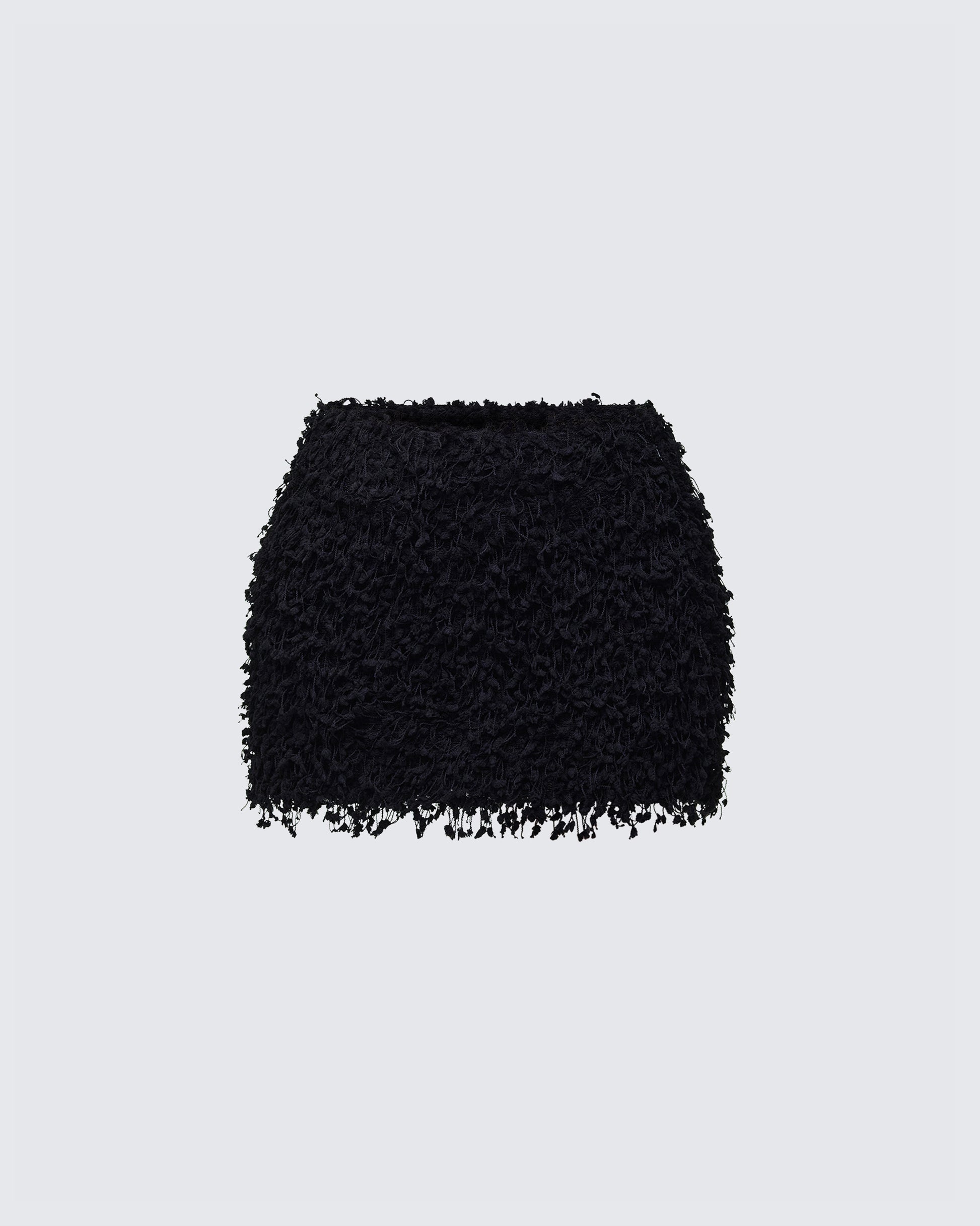 Morgan Black Knit Mini Skirt product front