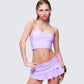 Munisah Purple Tiered Tankini Top