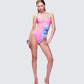 Murina Pink Flower Cutout Swimsuit