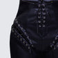 Nada Black Lace Up High Waisted Pant