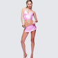 Naijah Pink Metallic Tankini Bottom