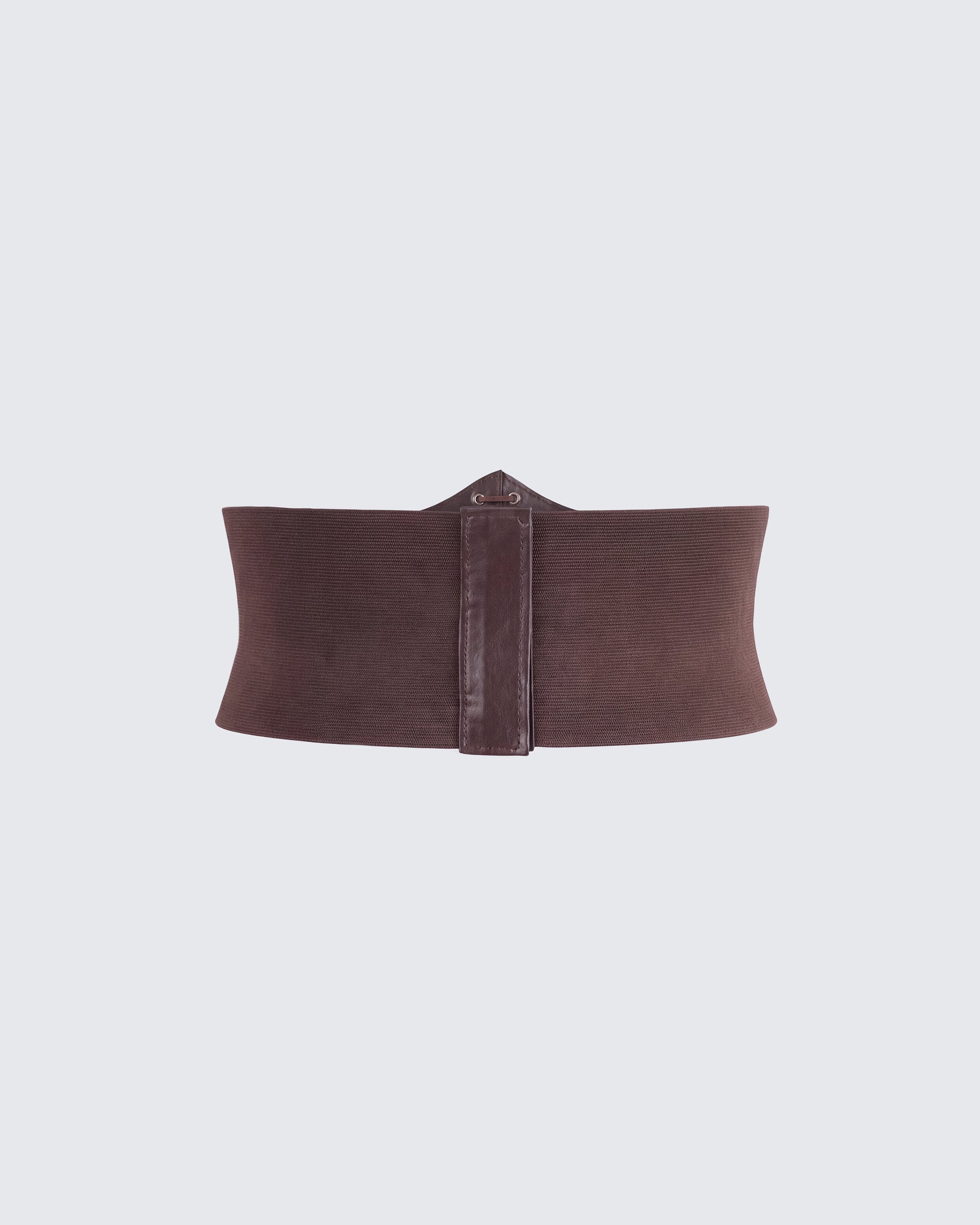 Brown Corset Belt - Lace-Up Waist Cincher Belt – FINESSE