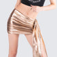 Bianca Metallic Gold Drape Skirt