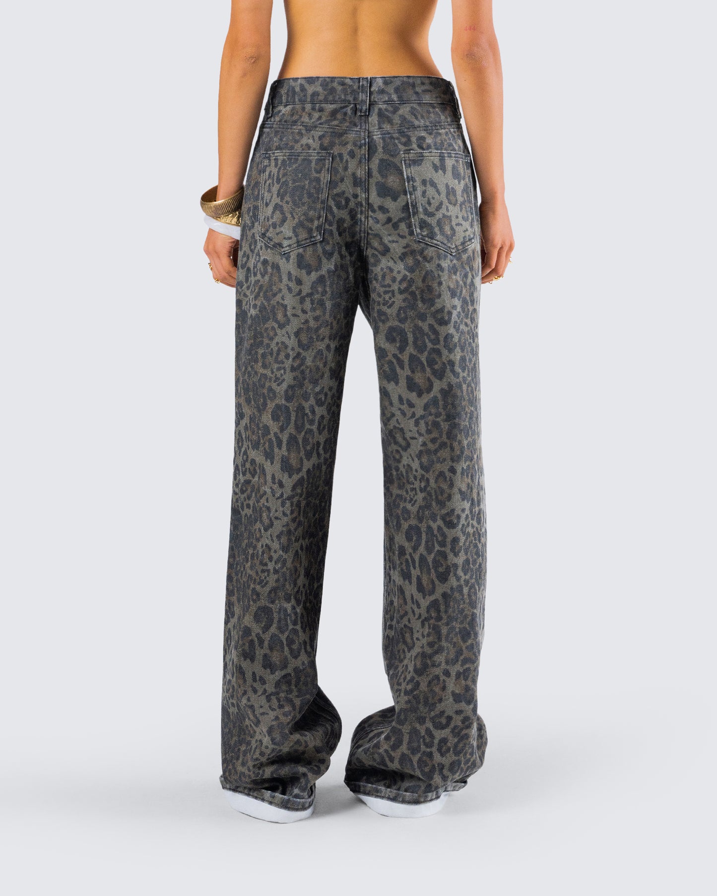 Nerida Leopard Mid Rise Pant