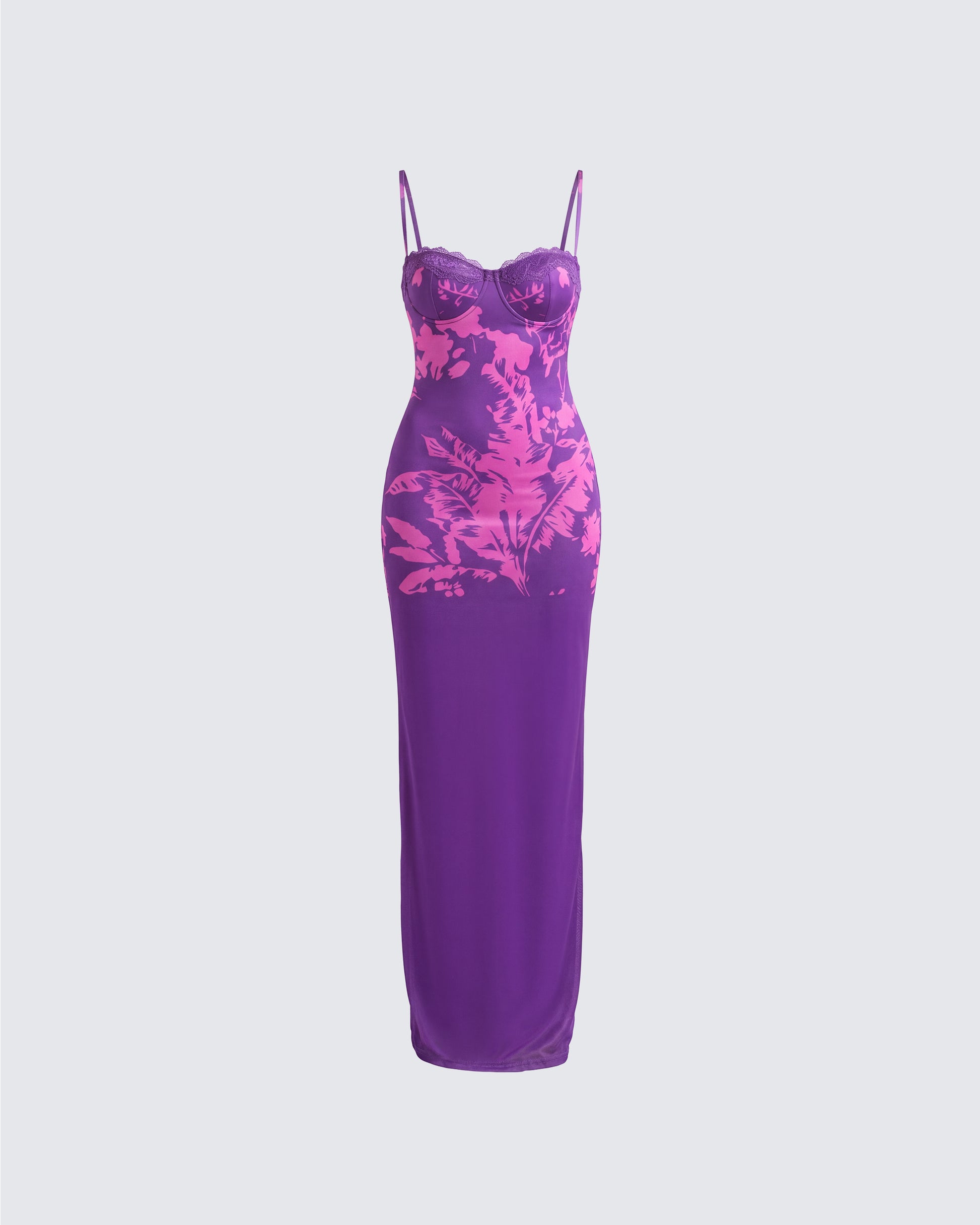 express purple floral dress Express Yourself Floral Midi Dress - Purple/combo