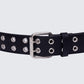 Nico Black Double Eyelet Belt