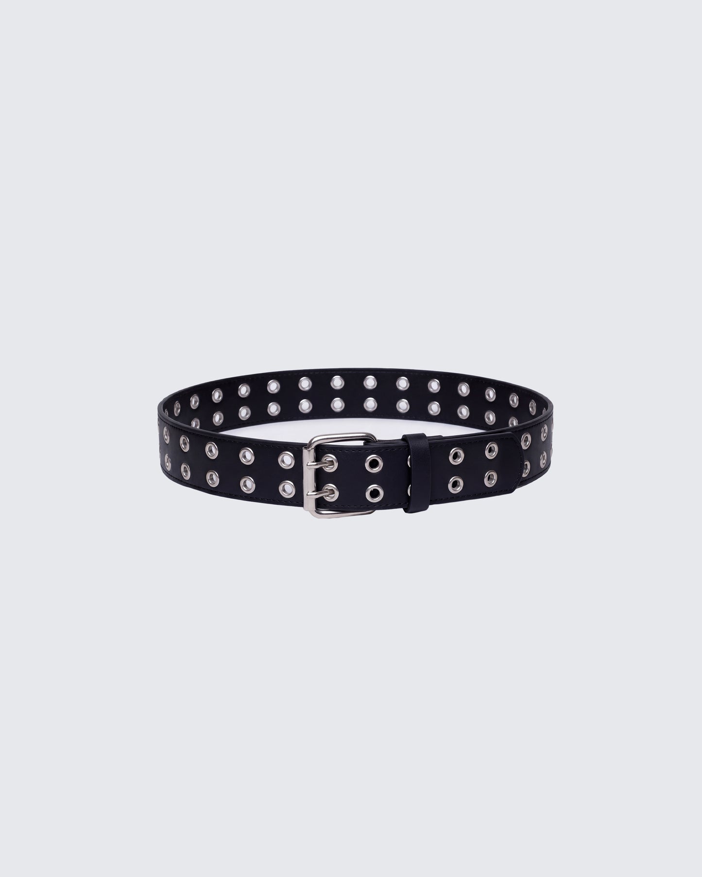 Nico Black Double Eyelet Belt