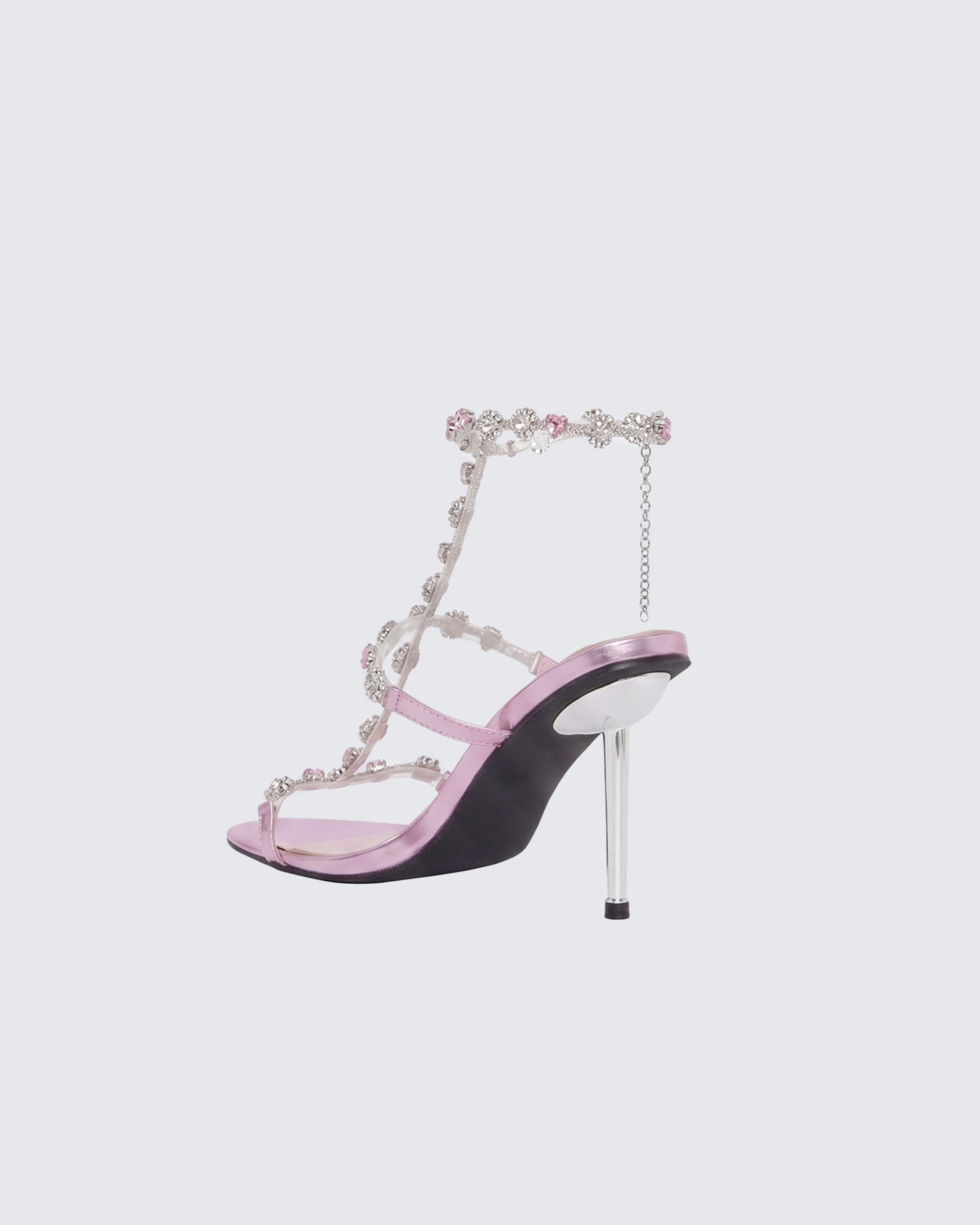 Nikki Pink Jewel Stiletto Heel