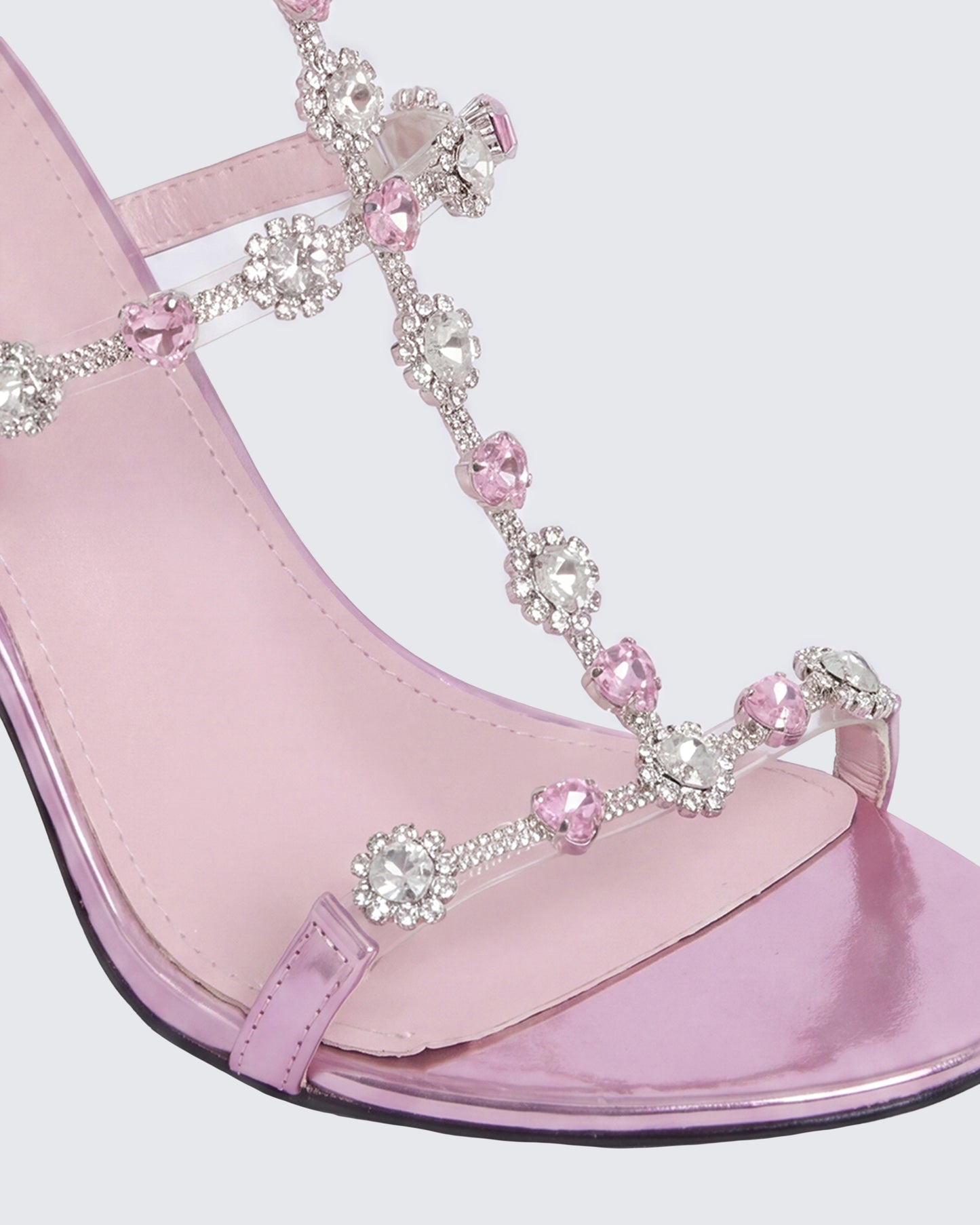 Nikki Pink Jewel Stiletto Heel