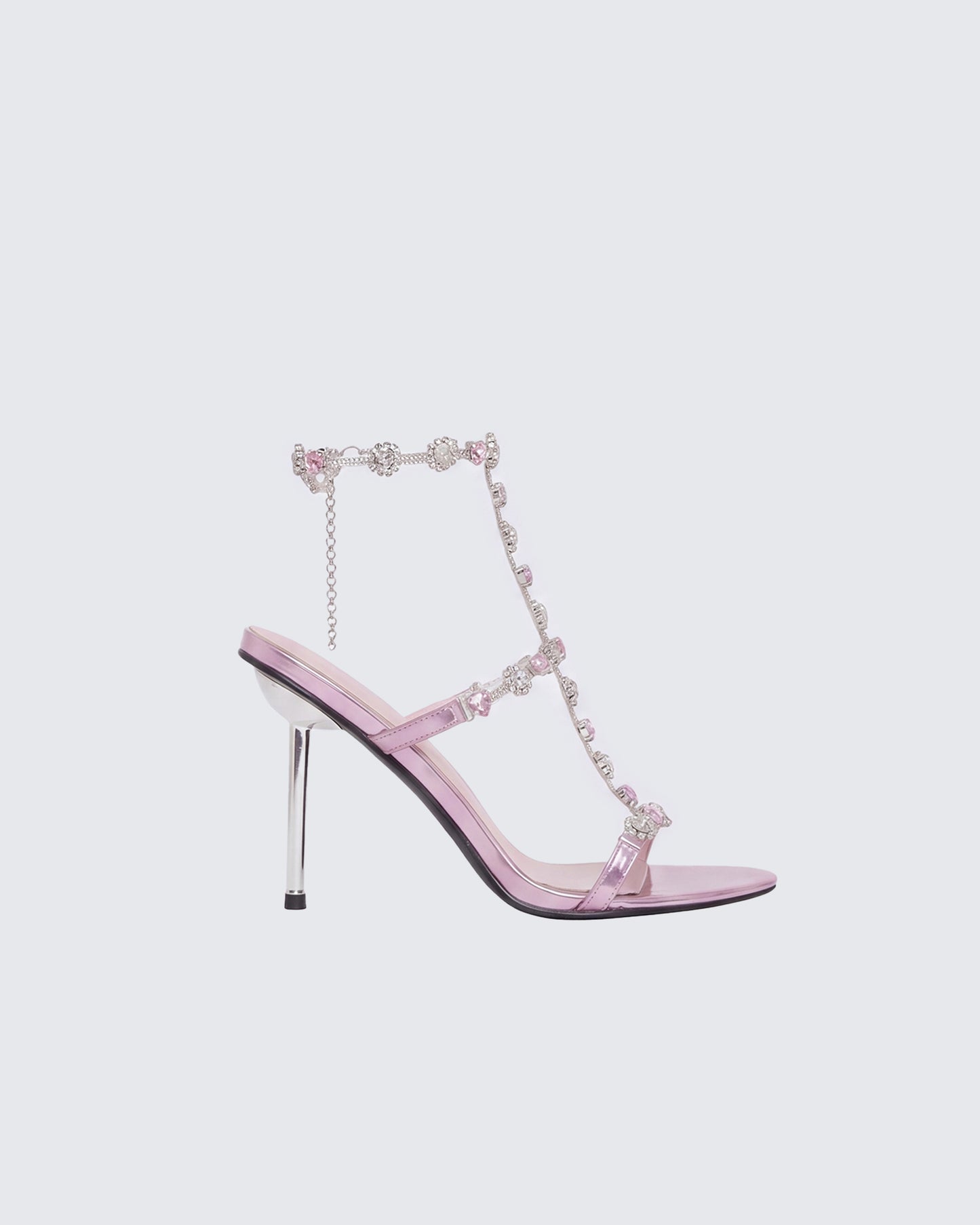 Nikki Pink Jewel Stiletto Heel