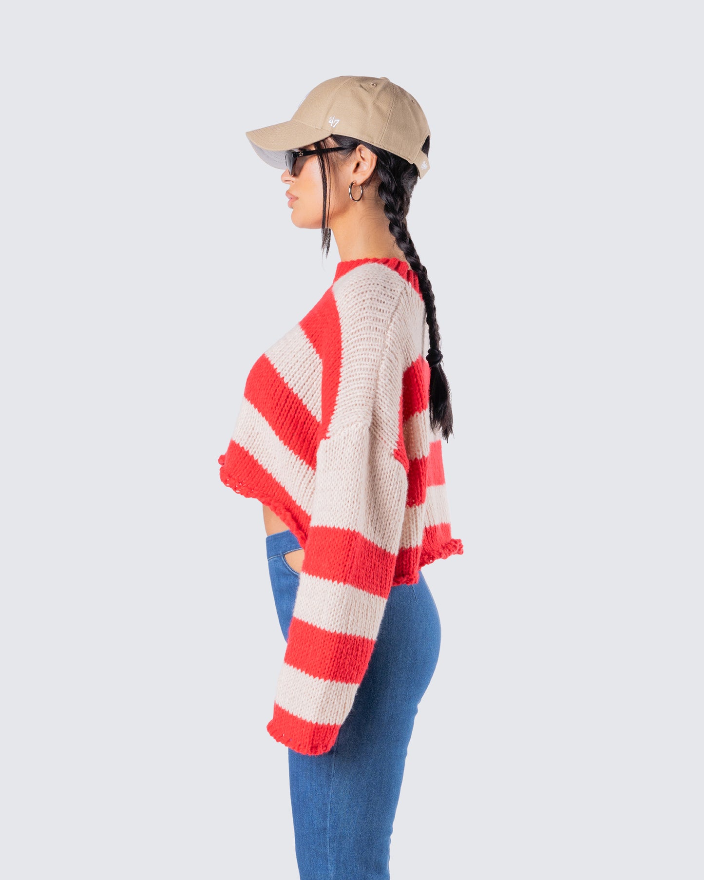 Nikko Stripe Sweater Knit Top