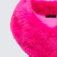 Nina Pink Fur Trim Bodysuit