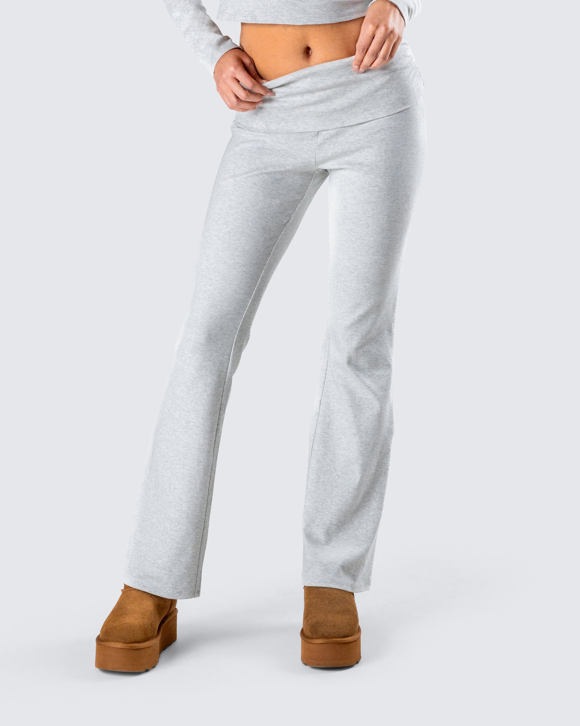 SMALLER FIT Thick Plain Leggings - Heather Grey – Bare Canvas