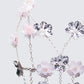 Noire Pink And Silver Corsage Chain Harness
