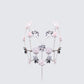 Noire Pink And Silver Corsage Chain Harness