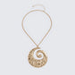 Noura Gold Organic Swirl Pendant Necklace product front