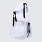 Noura White Poplin Tiered Maxi Skirt product front