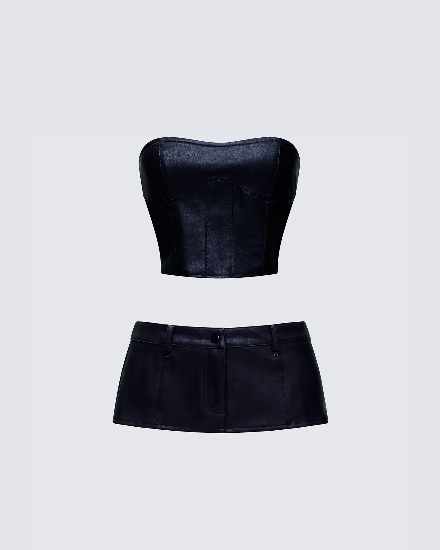 Novia Black Leather Set product front