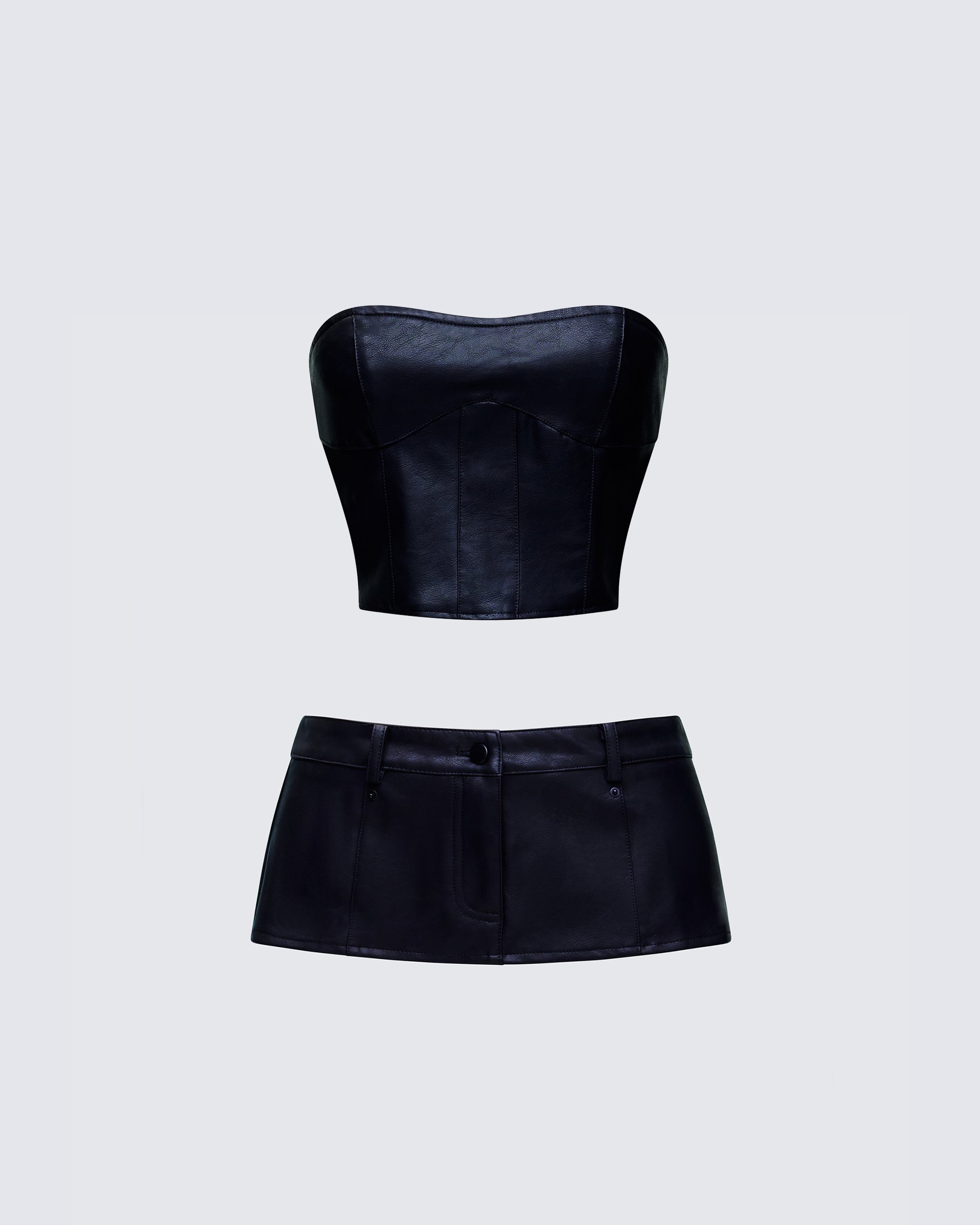 Novia Black Leather Set product front