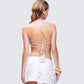 Noxie White Crochet Bandeau Top