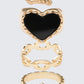 Nuala Gold Ring Set - 4 Pack