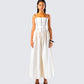 Nya Ivory Cotton Maxi Dress