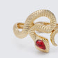Gold bracelet styled on model – FINESSE