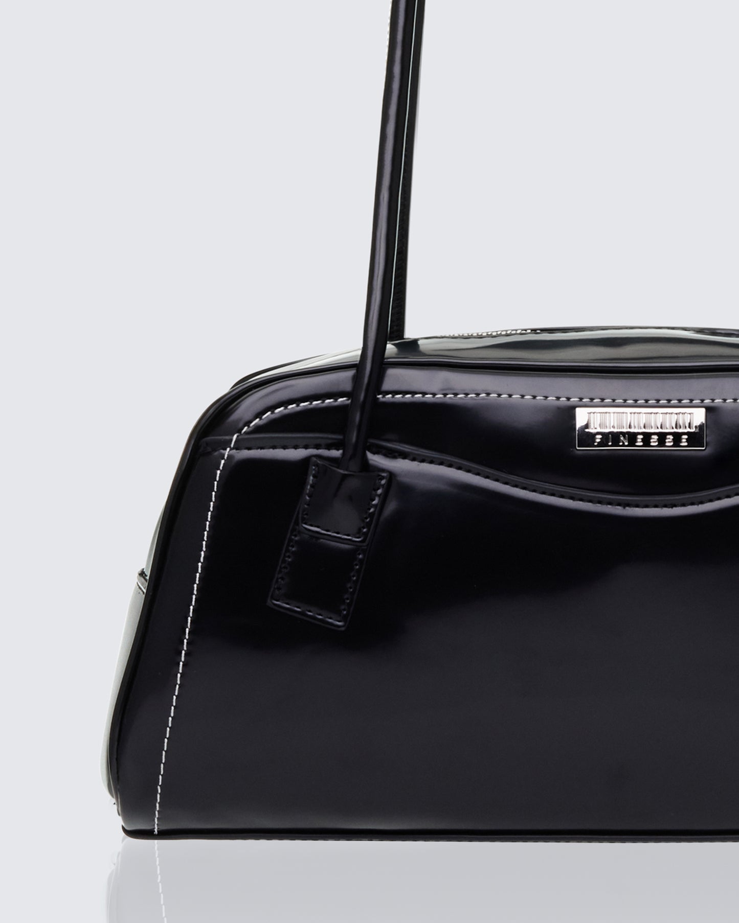 Nyra Black Iconic Bowler Bag