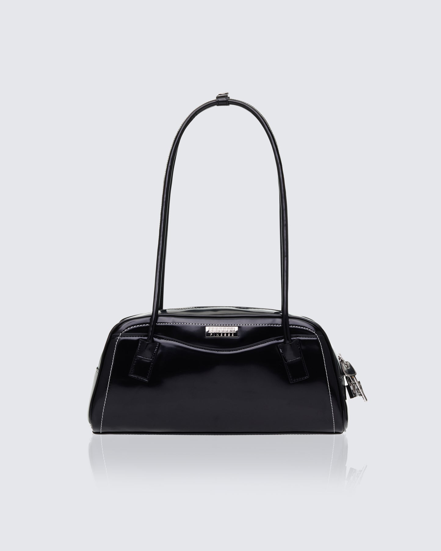 Nyra Black Iconic Bowler Bag product front