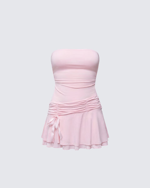 formal dress pink Darby Pink Maxi Formal Dress - US 0