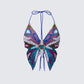 Novie Multi Butterfly Backless Top product front