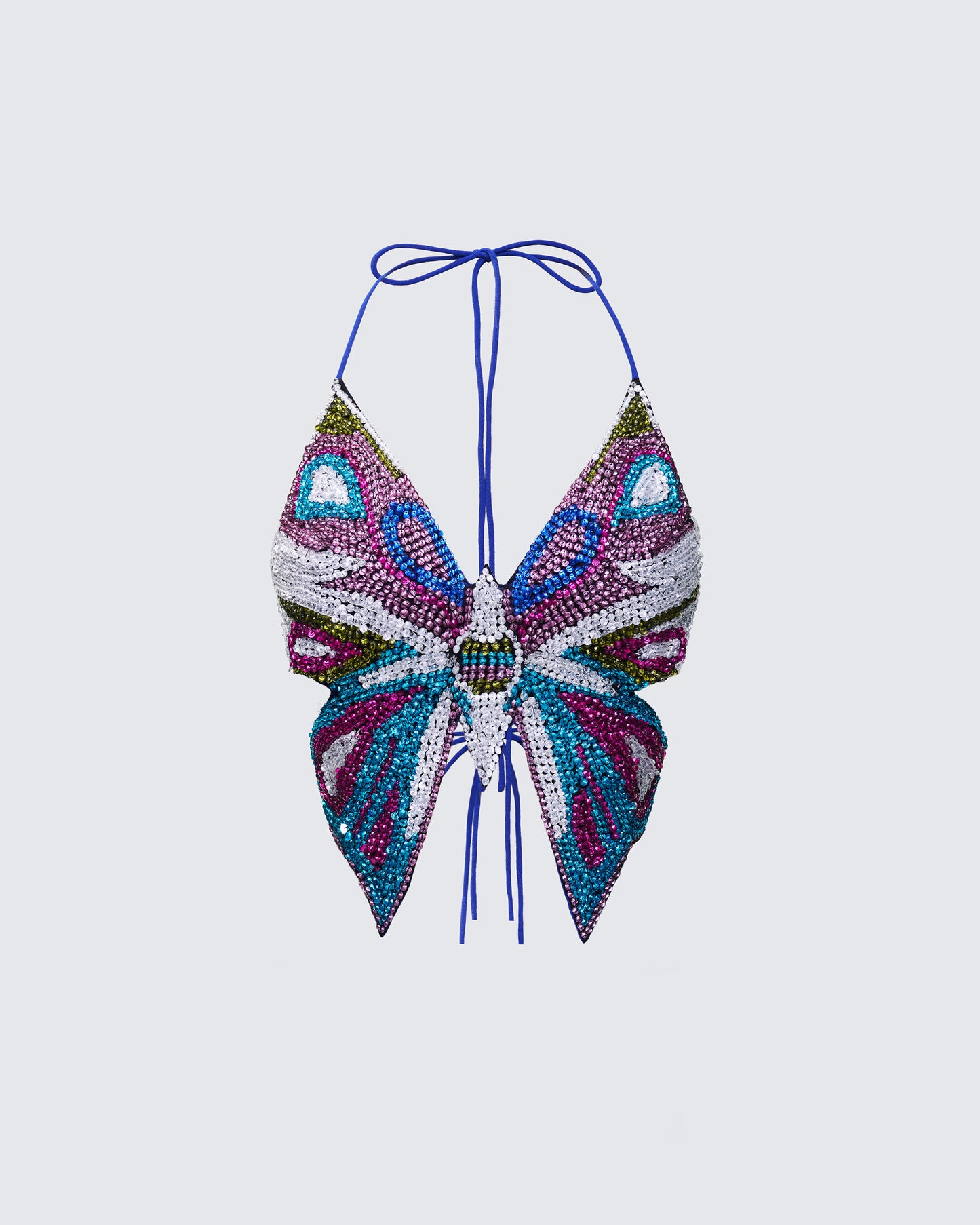 Novie Multi Butterfly Backless Top product front