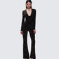 Odessa Black and Gold Metallic Jumpsuit