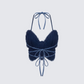 Olivette Blue Denim Butterfly Top