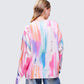 Omie Multi Print Distressed Cardigan