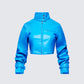 Women's blue matching set alternate angle – FINESSE