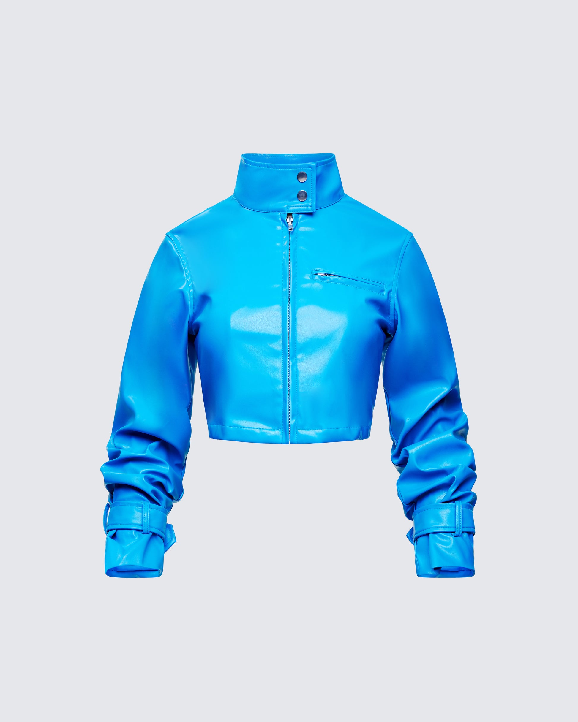 Women's blue matching set alternate angle – FINESSE