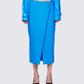Women's blue skirt front view – FINESSE