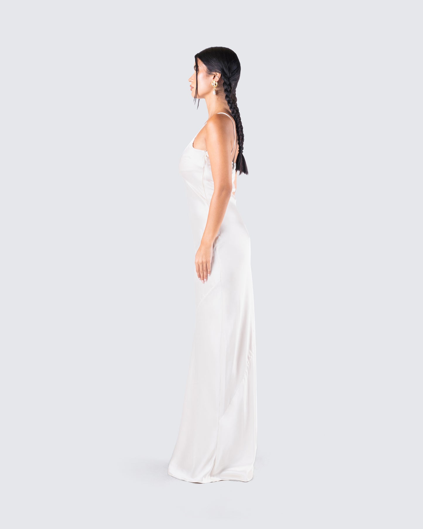 Orion Ivory Silk Dress
