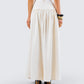 Orla Cream Ruched Maxi Skirt