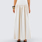 Orla Cream Ruched Maxi Skirt