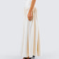 Orla Cream Ruched Maxi Skirt