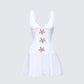 Paloma White Starfish Trim Mini Dress product front