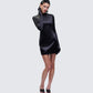 Pam Black Mini Dress & Gloves