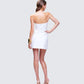 Pamela White Belted Dress